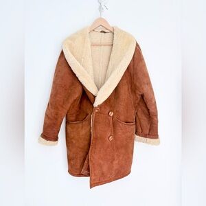 Vintage Hide Society Shearling Coat - Mens Large - Luxury Outerwear